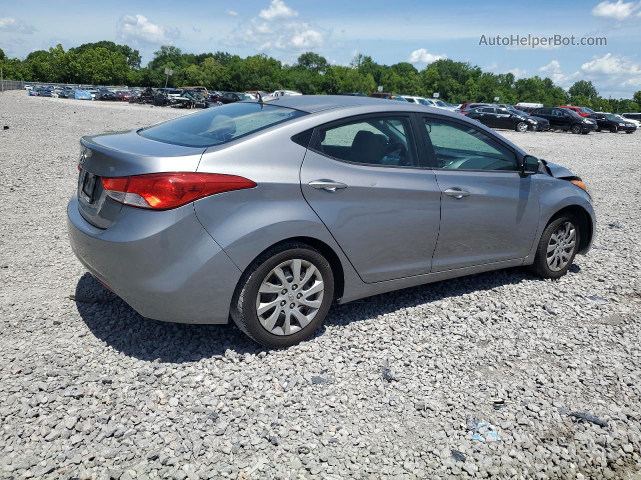 2012 Hyundai Elantra Gls Silver vin: KMHDH4AE7CU398585