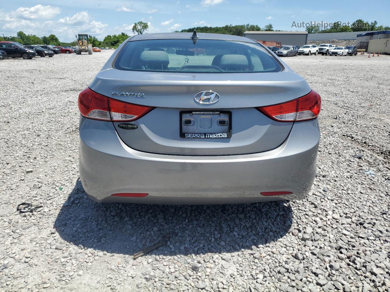 2012 Hyundai Elantra Gls Silver vin: KMHDH4AE7CU398585