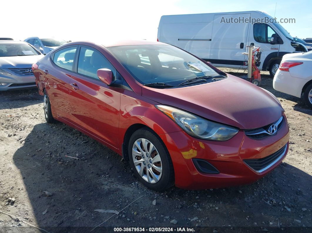 2012 Hyundai Elantra Gls (ulsan Plant) Maroon vin: KMHDH4AE7CU429303