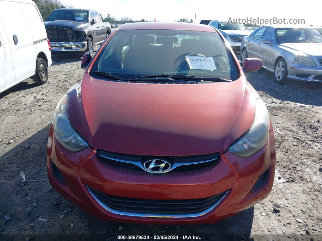 2012 Hyundai Elantra Gls (ulsan Plant) Maroon vin: KMHDH4AE7CU429303