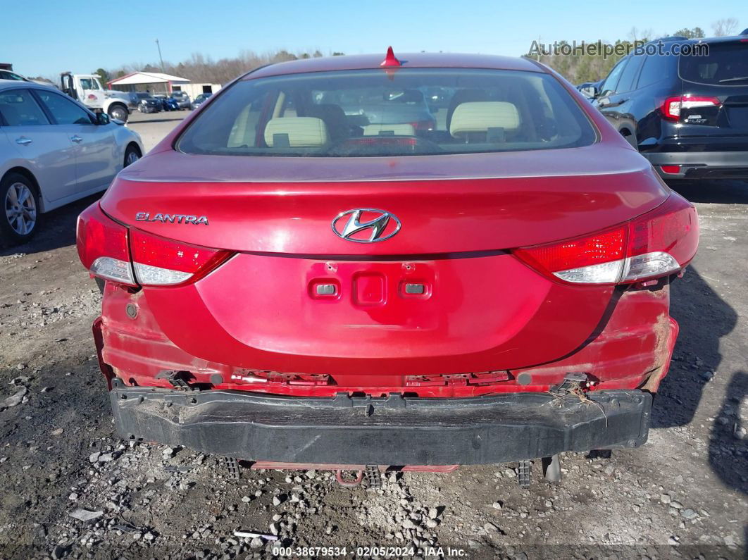 2012 Hyundai Elantra Gls (ulsan Plant) Maroon vin: KMHDH4AE7CU429303