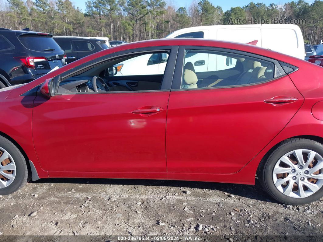 2012 Hyundai Elantra Gls (ulsan Plant) Maroon vin: KMHDH4AE7CU429303