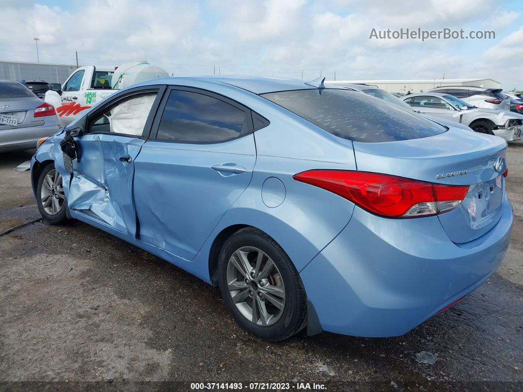 2013 Hyundai Elantra Gls Синий vin: KMHDH4AE7DU500310