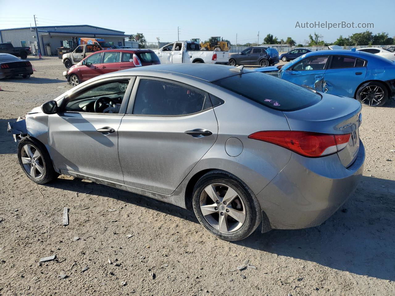 2013 Hyundai Elantra Gls Silver vin: KMHDH4AE7DU517799