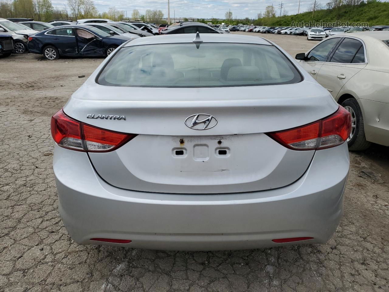 2013 Hyundai Elantra Gls Silver vin: KMHDH4AE7DU653785