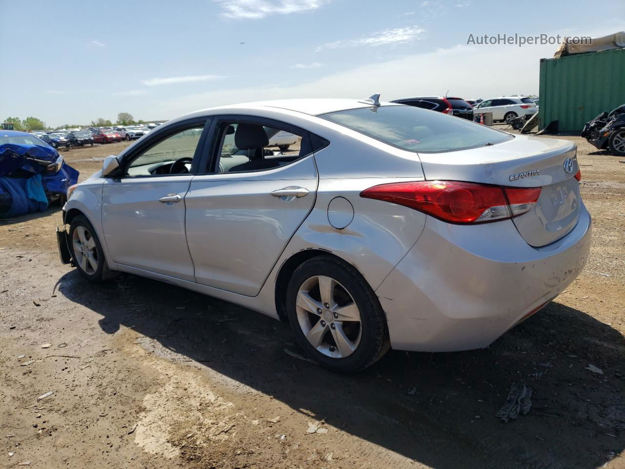 2013 Hyundai Elantra Gls Silver vin: KMHDH4AE7DU653804