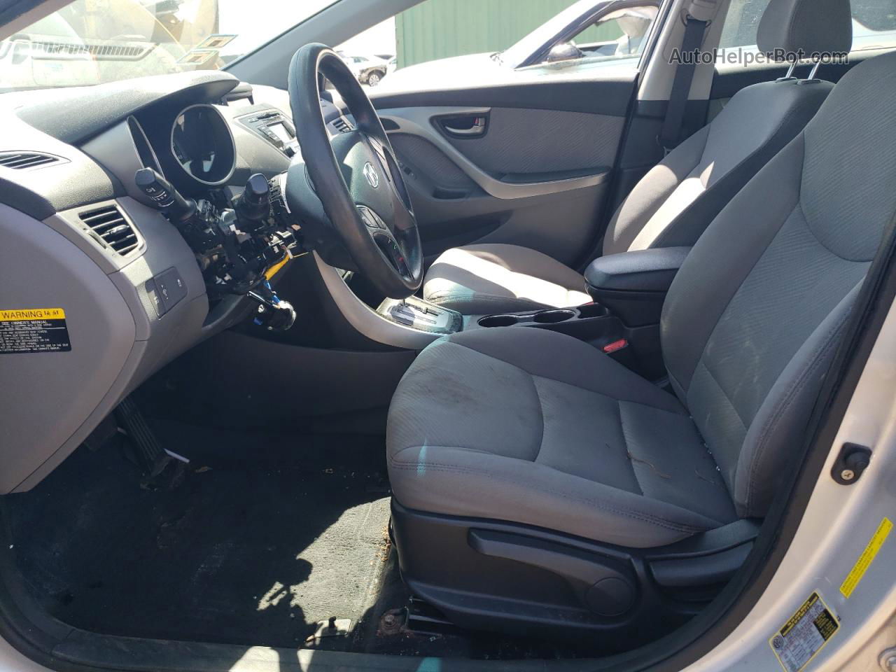 2013 Hyundai Elantra Gls Silver vin: KMHDH4AE7DU653804