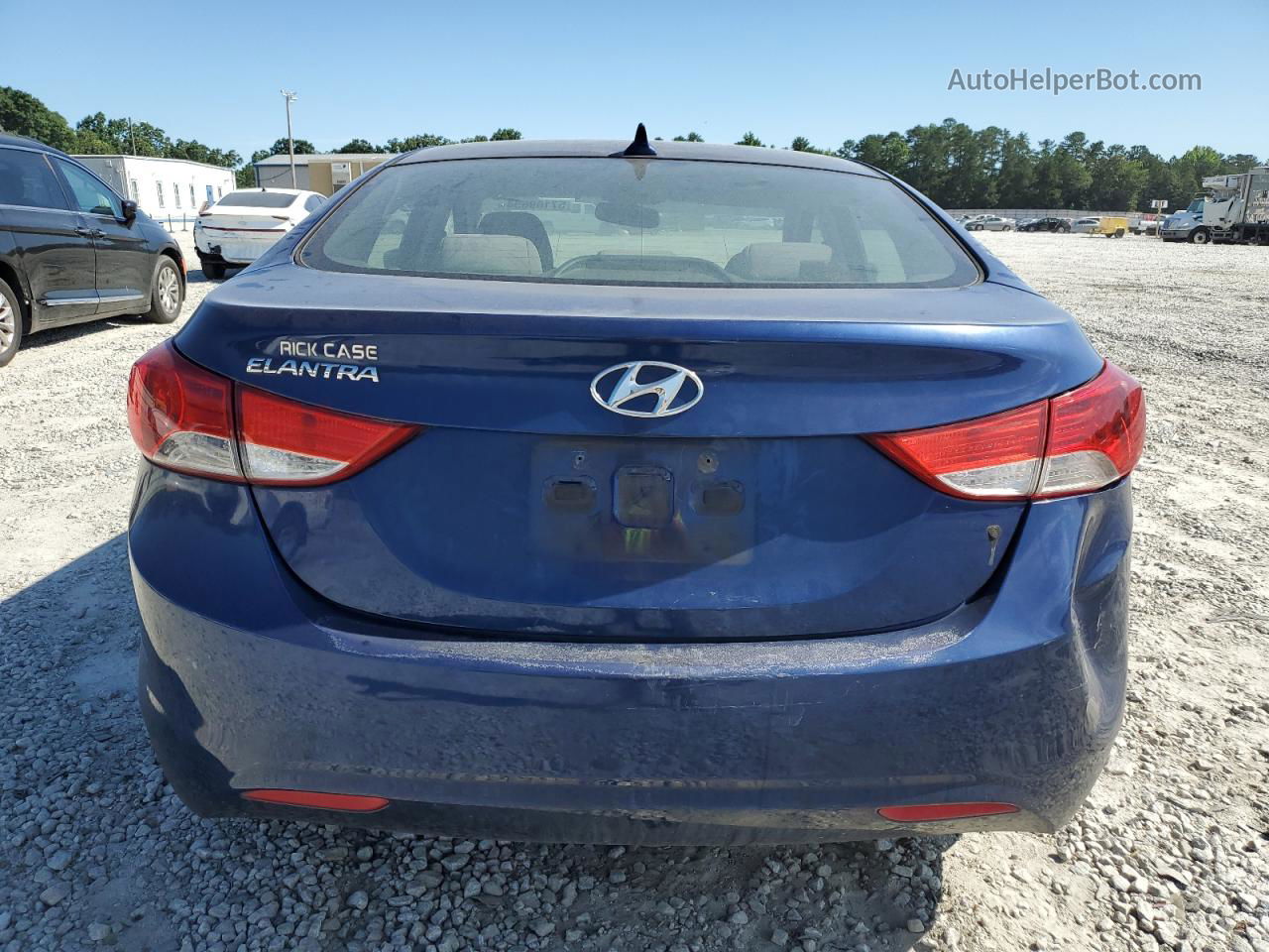 2013 Hyundai Elantra Gls Blue vin: KMHDH4AE7DU670411