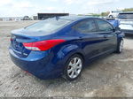 2013 Hyundai Elantra Limited Blue vin: KMHDH4AE7DU749688