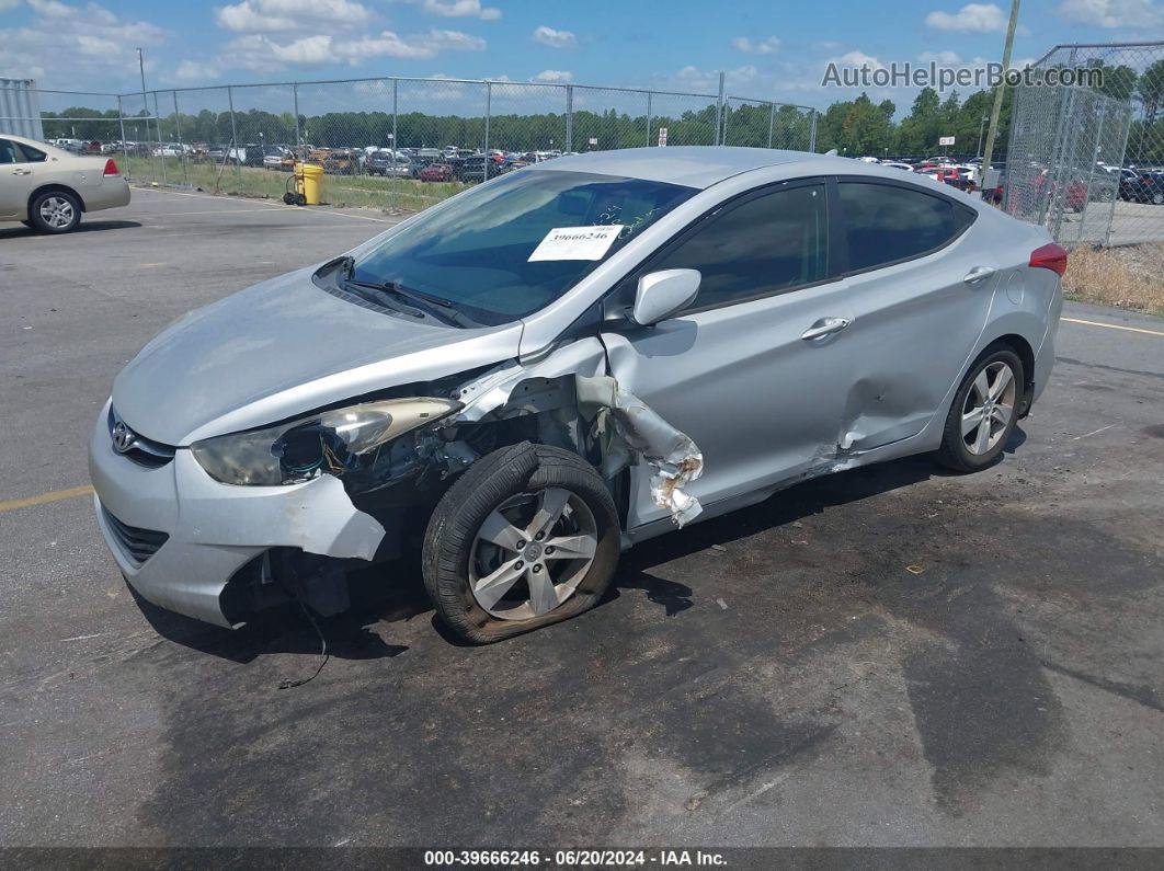 2013 Hyundai Elantra Gls Silver vin: KMHDH4AE7DU881916