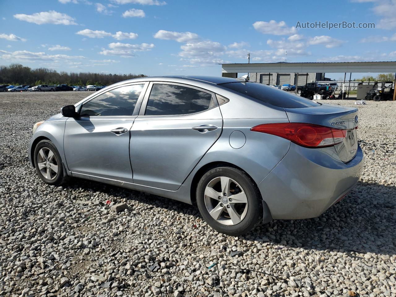 2013 Hyundai Elantra Gls Gray vin: KMHDH4AE7DU931827