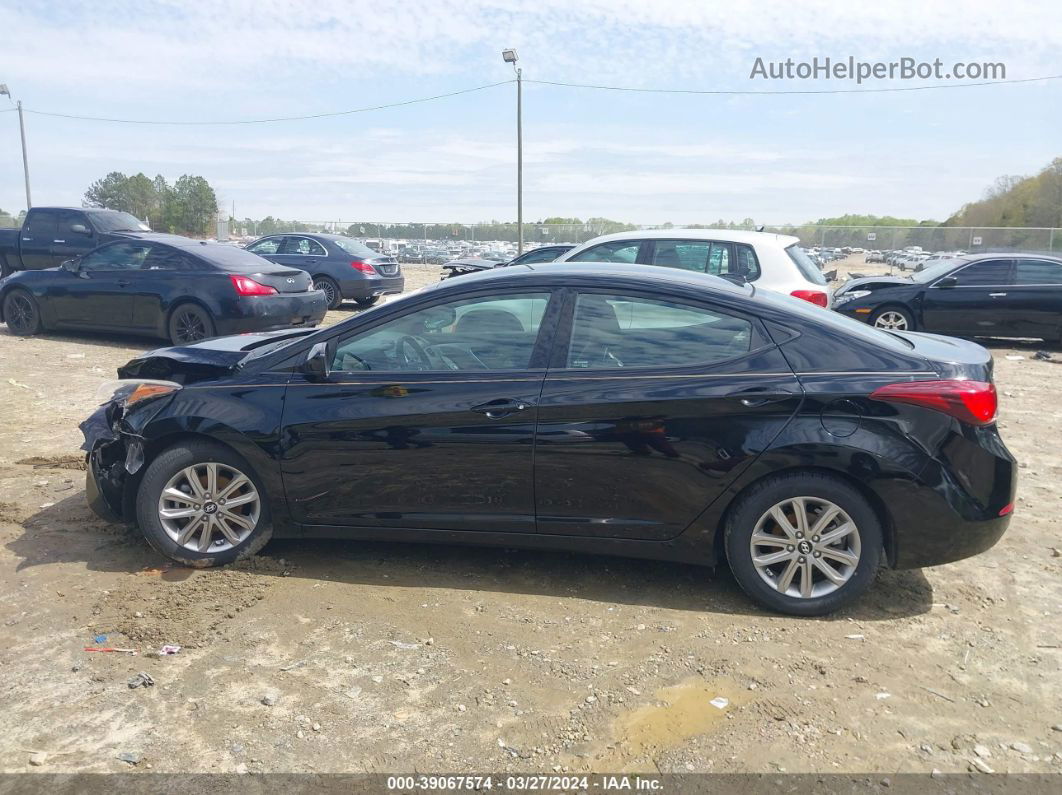 2014 Hyundai Elantra Se Black vin: KMHDH4AE7EU062308