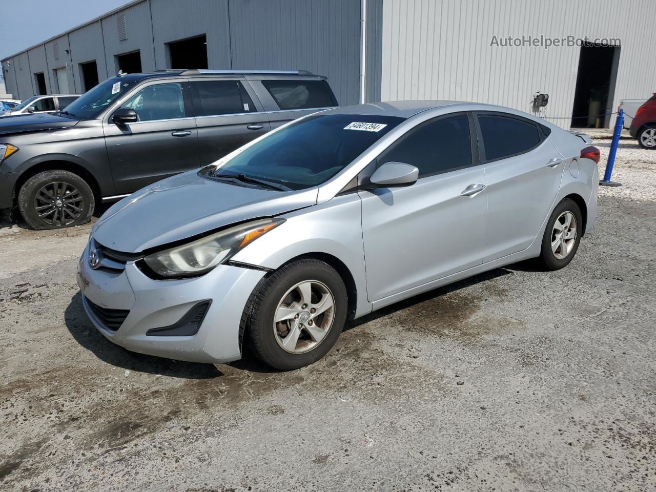 2014 Hyundai Elantra Se Серебряный vin: KMHDH4AE7EU071798