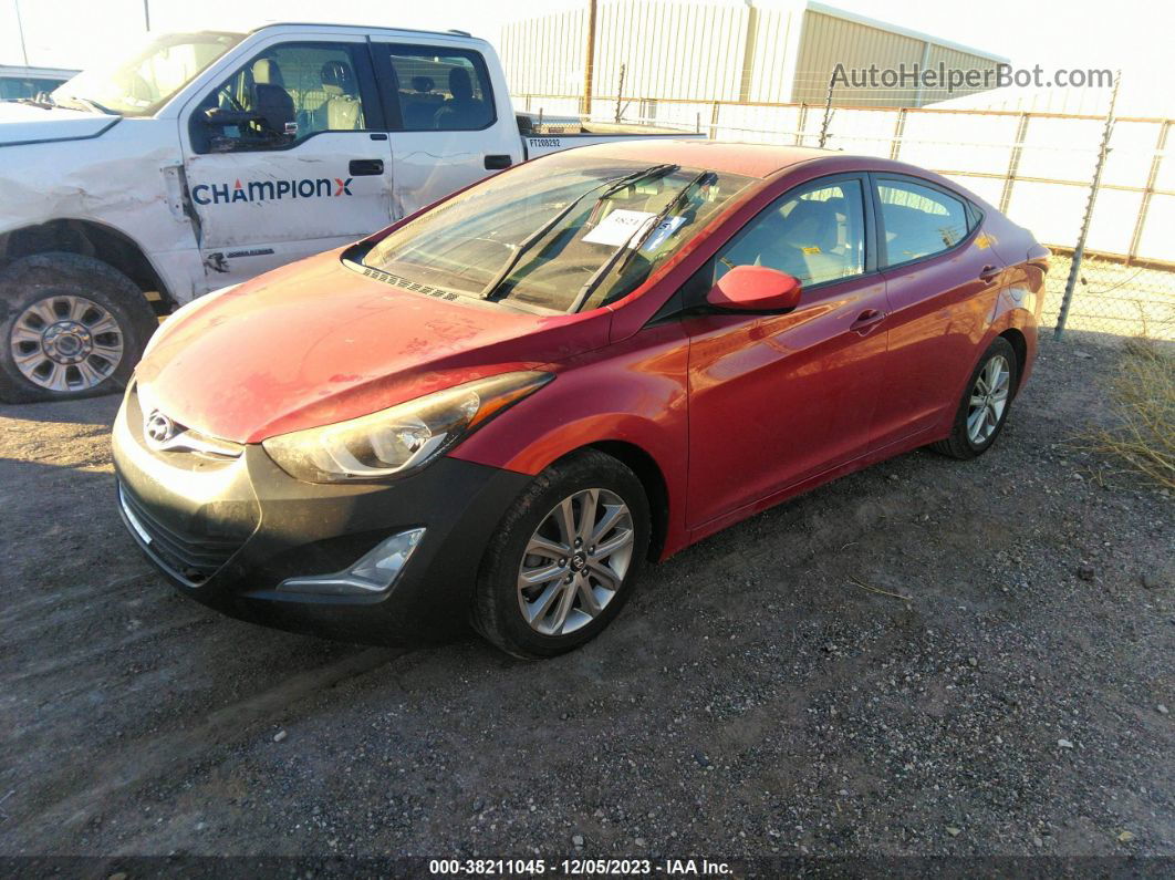 2014 Hyundai Elantra Se (ulsan Plant) Red vin: KMHDH4AE7EU112527