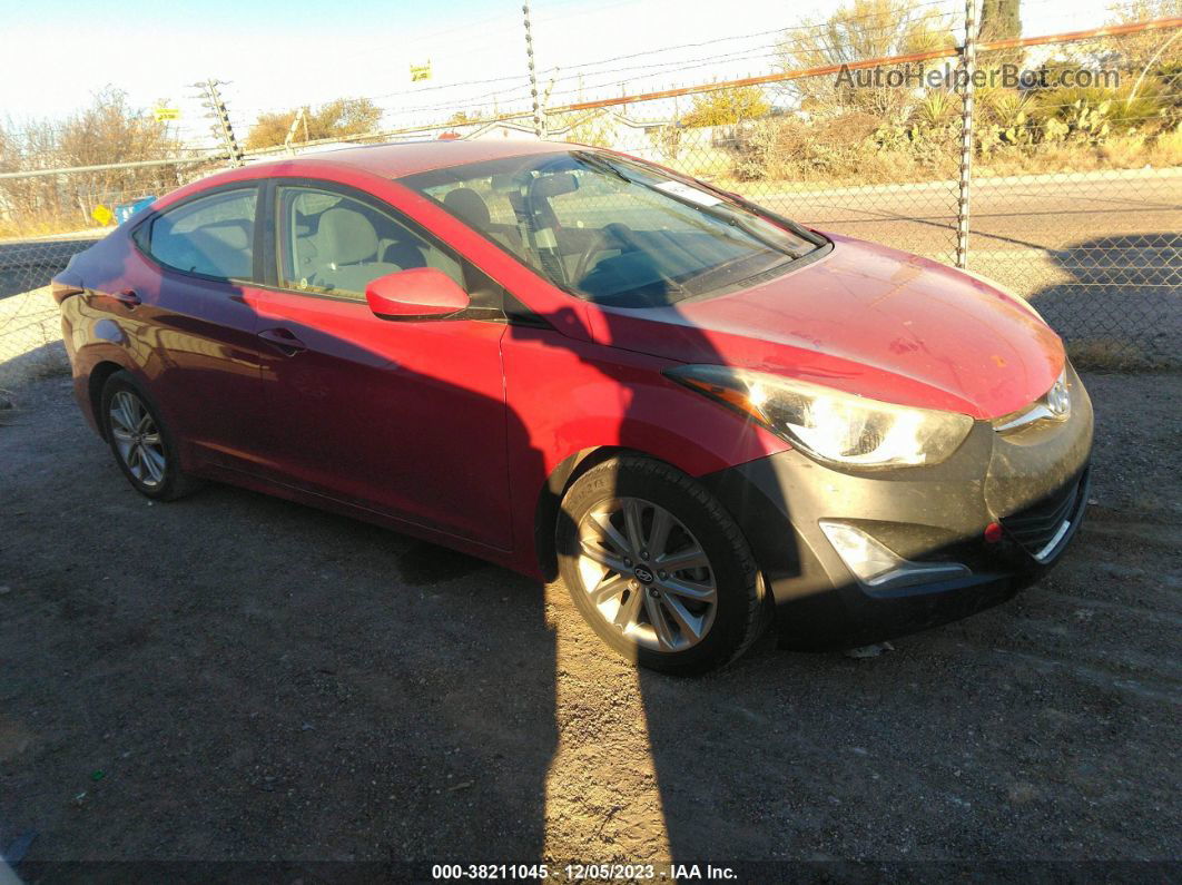 2014 Hyundai Elantra Se (ulsan Plant) Red vin: KMHDH4AE7EU112527