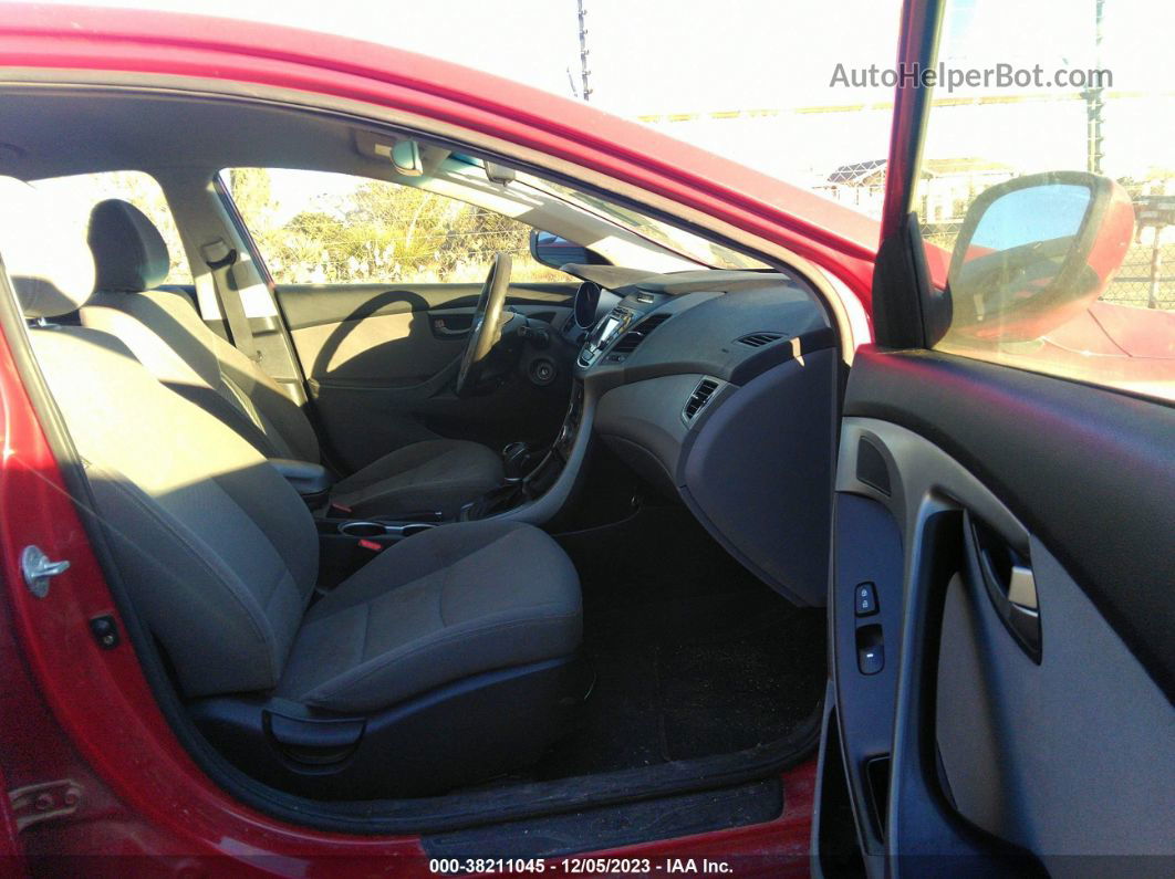 2014 Hyundai Elantra Se (ulsan Plant) Red vin: KMHDH4AE7EU112527