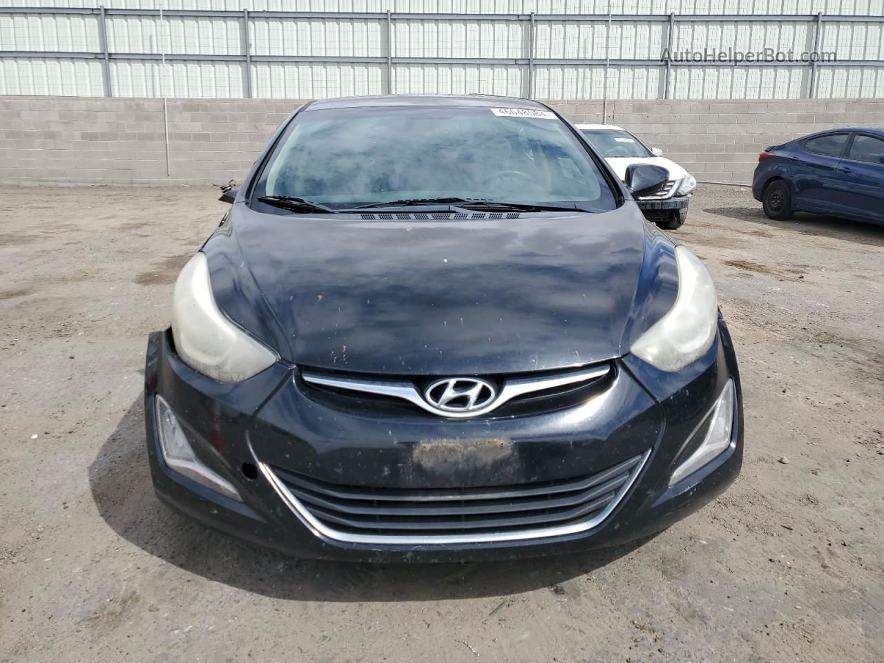 2014 Hyundai Elantra Se Black vin: KMHDH4AE7EU114827