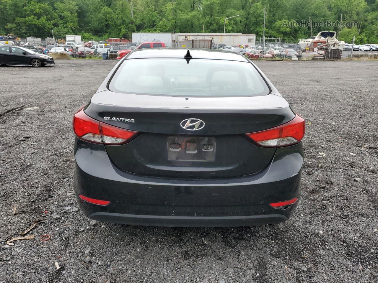 2014 Hyundai Elantra Se Black vin: KMHDH4AE7EU143910