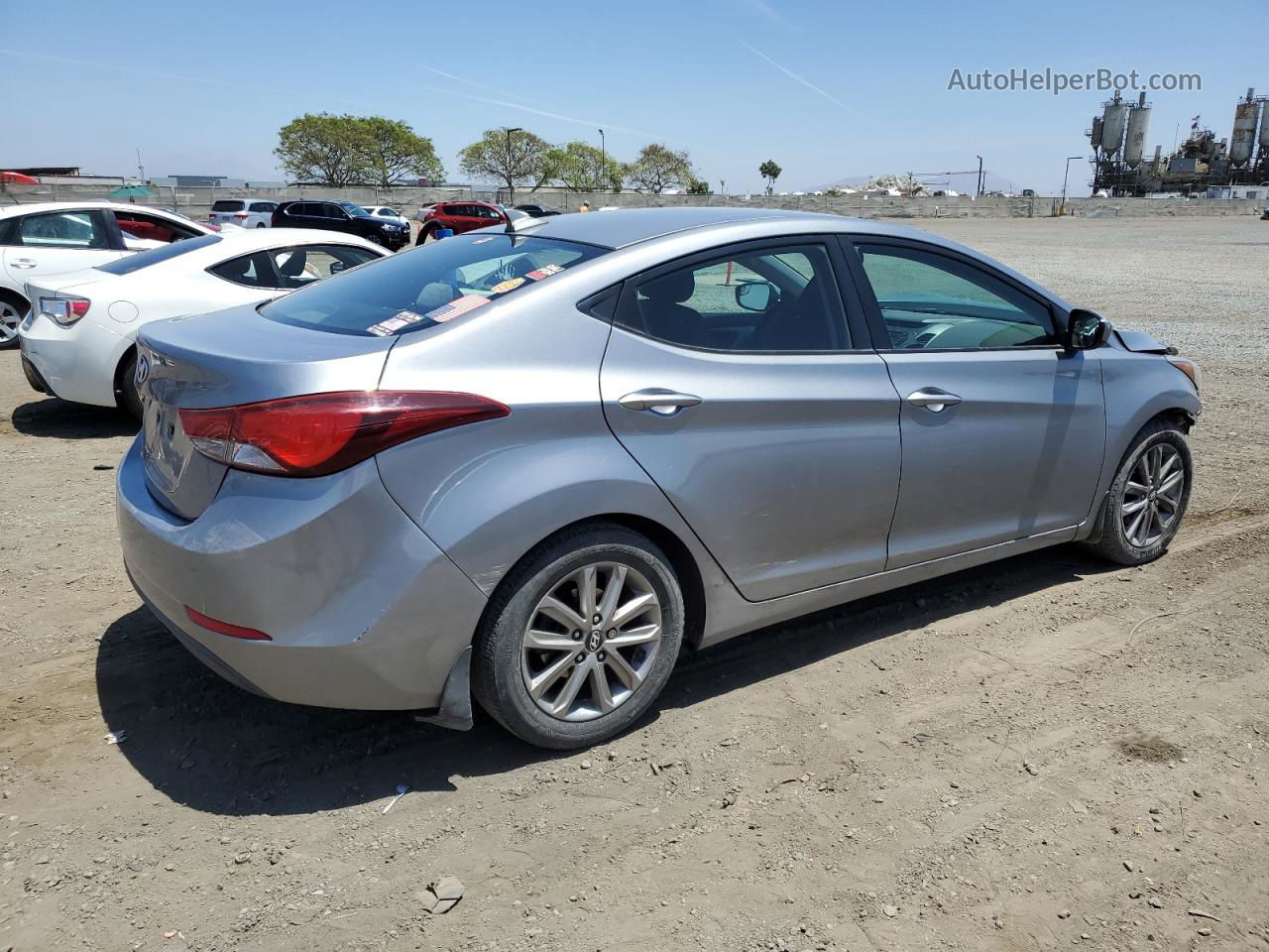 2014 Hyundai Elantra Se Серый vin: KMHDH4AE7EU155135