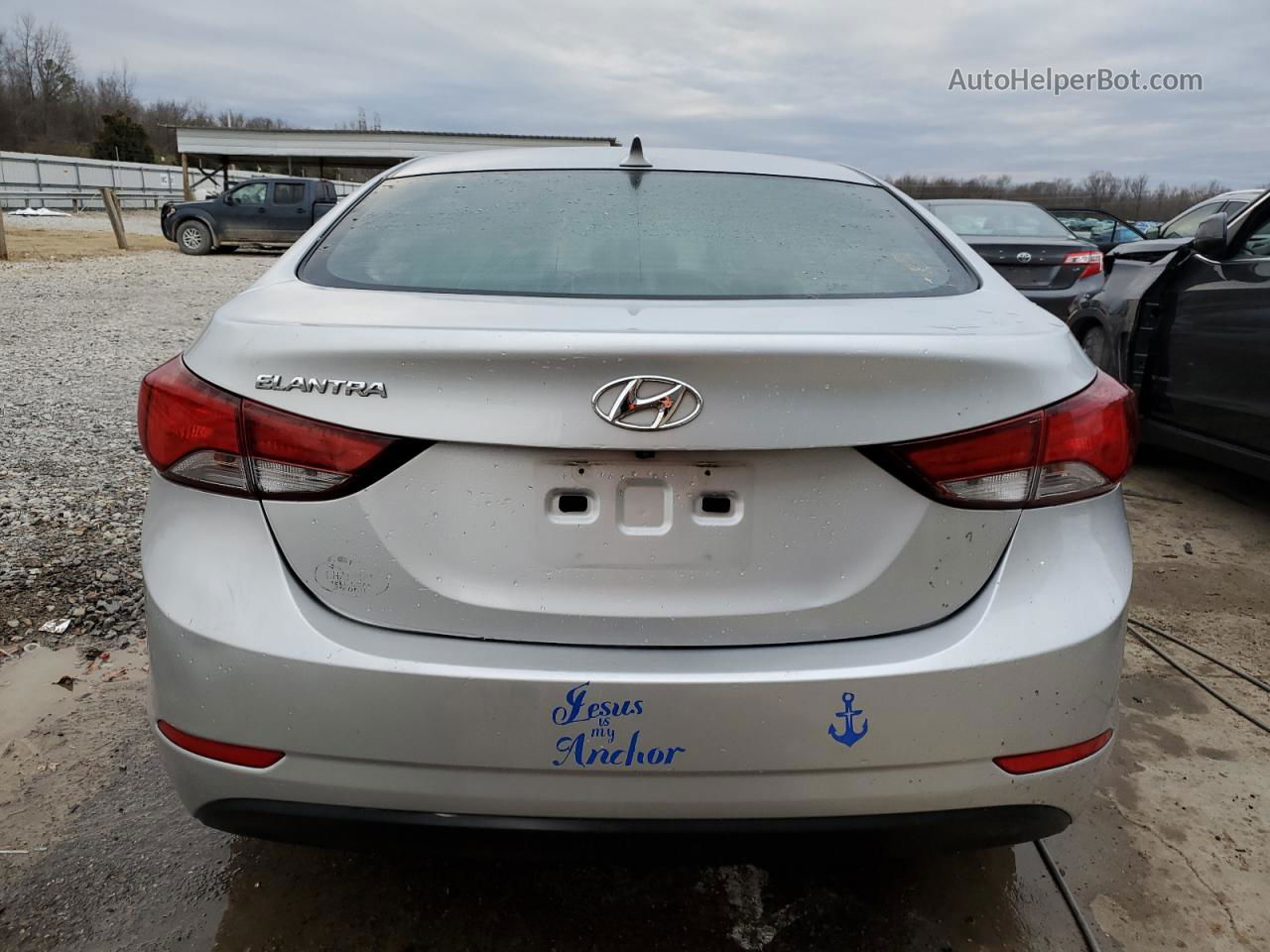 2014 Hyundai Elantra Se Silver vin: KMHDH4AE7EU172730