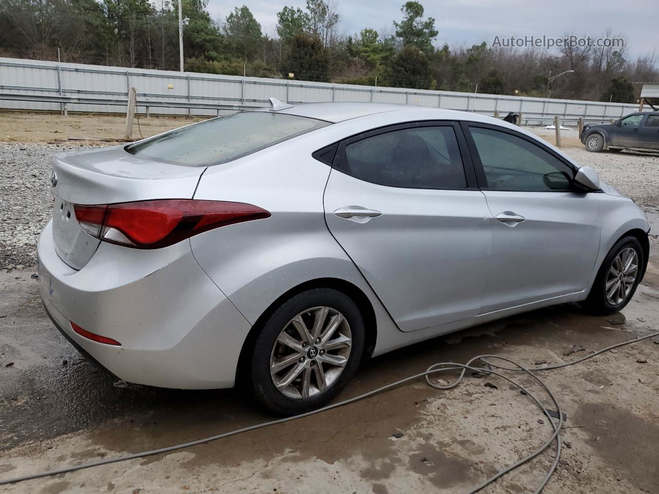 2014 Hyundai Elantra Se Silver vin: KMHDH4AE7EU172730