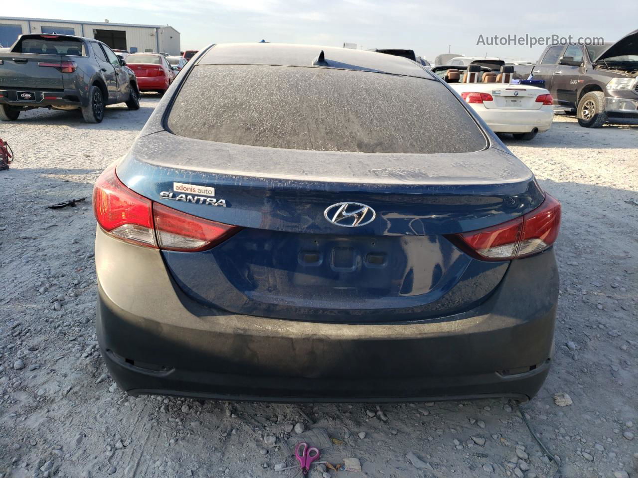 2014 Hyundai Elantra Se Blue vin: KMHDH4AE7EU204298