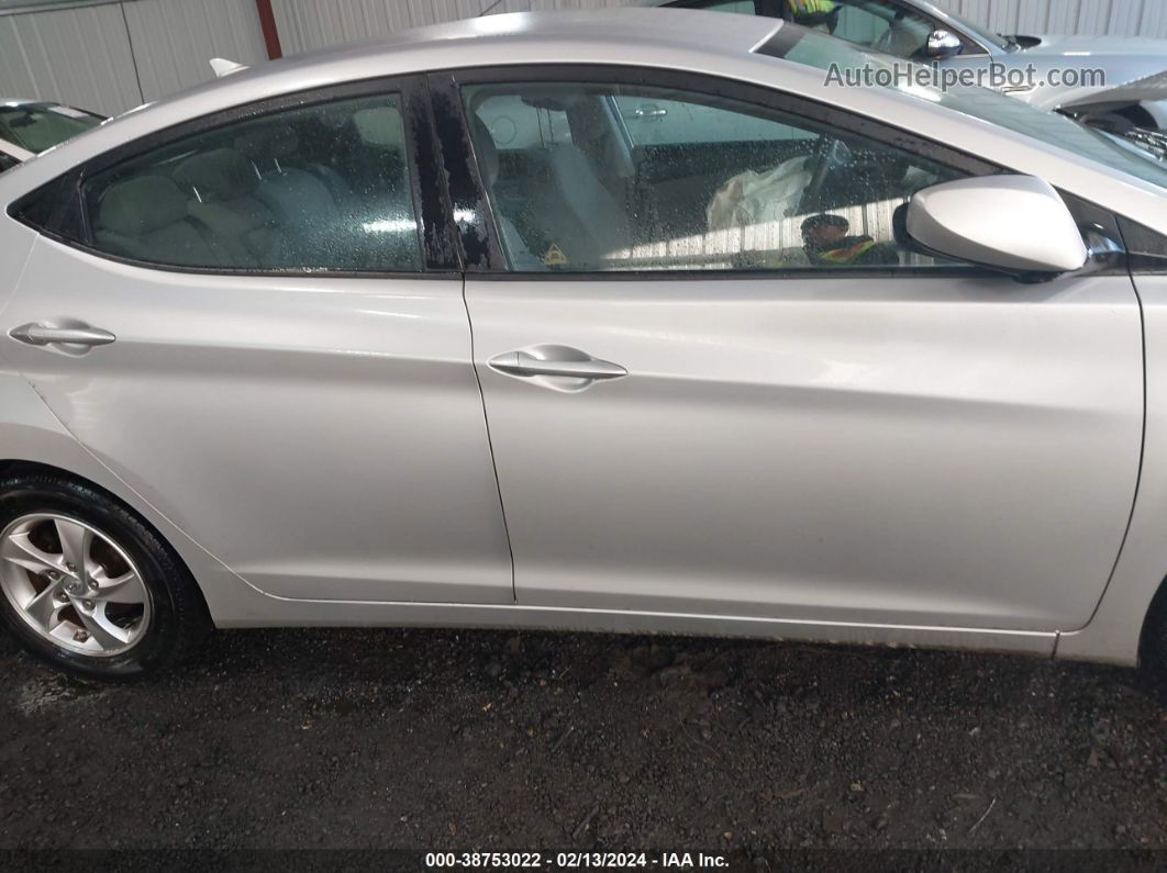 2014 Hyundai Elantra Se Silver vin: KMHDH4AE7EU220680