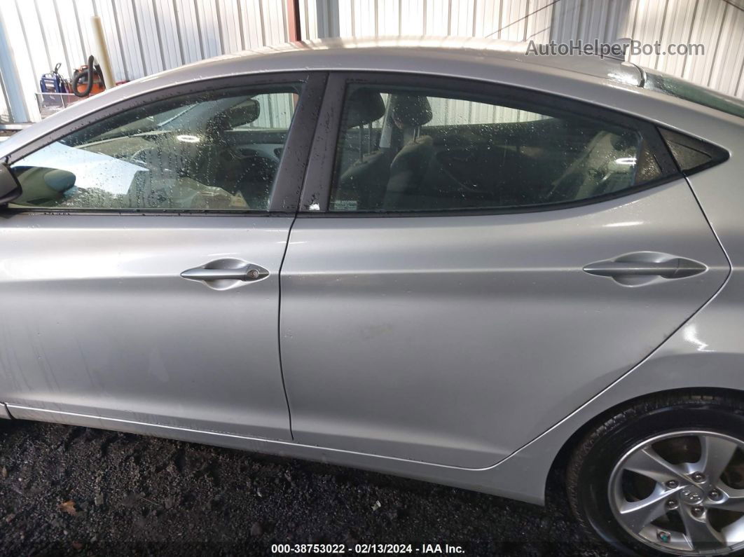 2014 Hyundai Elantra Se Silver vin: KMHDH4AE7EU220680