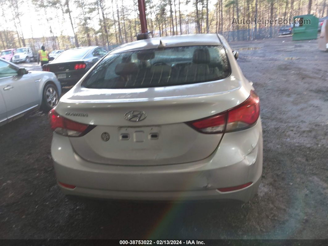 2014 Hyundai Elantra Se Silver vin: KMHDH4AE7EU220680