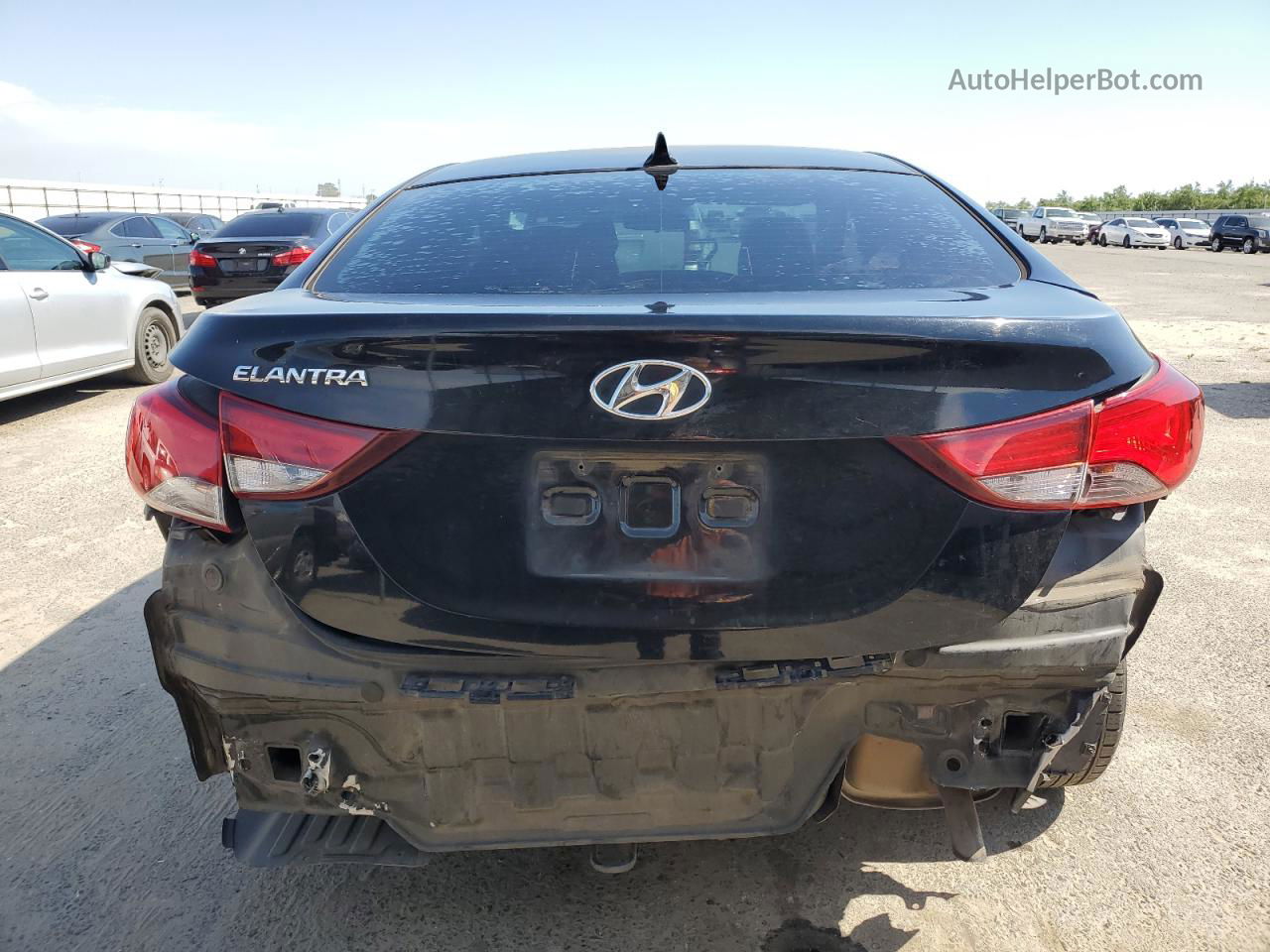 2015 Hyundai Elantra Se Black vin: KMHDH4AE7FU389437