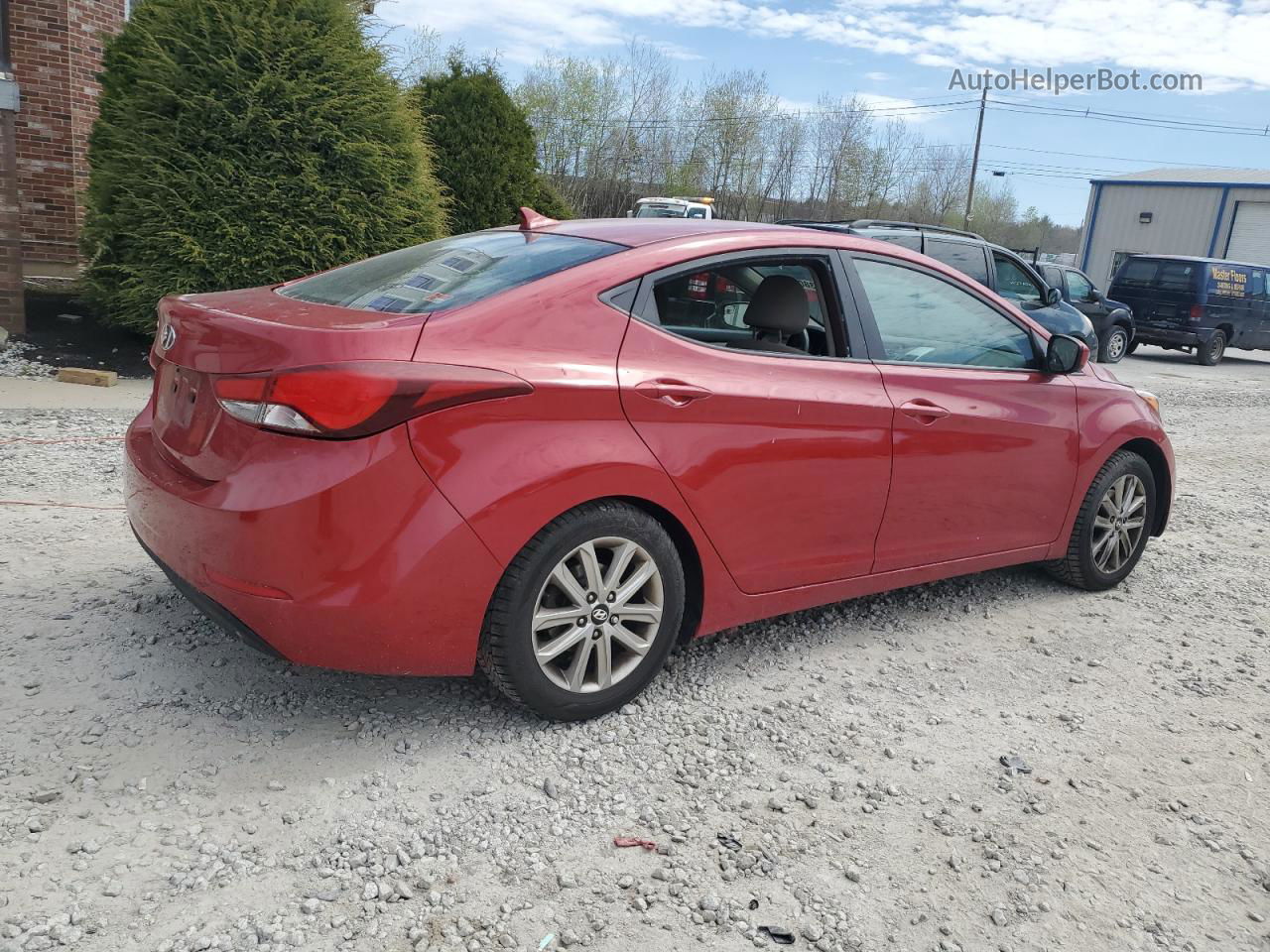 2015 Hyundai Elantra Se Red vin: KMHDH4AE7FU412814