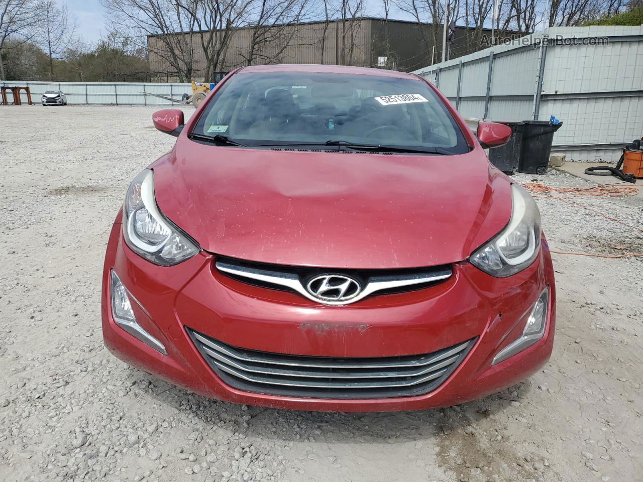 2015 Hyundai Elantra Se Red vin: KMHDH4AE7FU412814