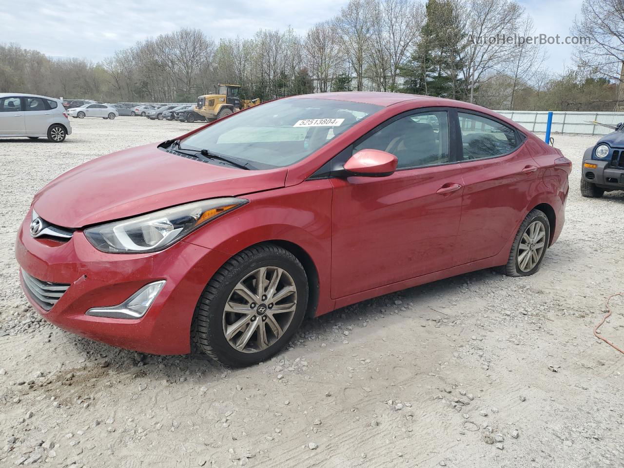 2015 Hyundai Elantra Se Red vin: KMHDH4AE7FU412814