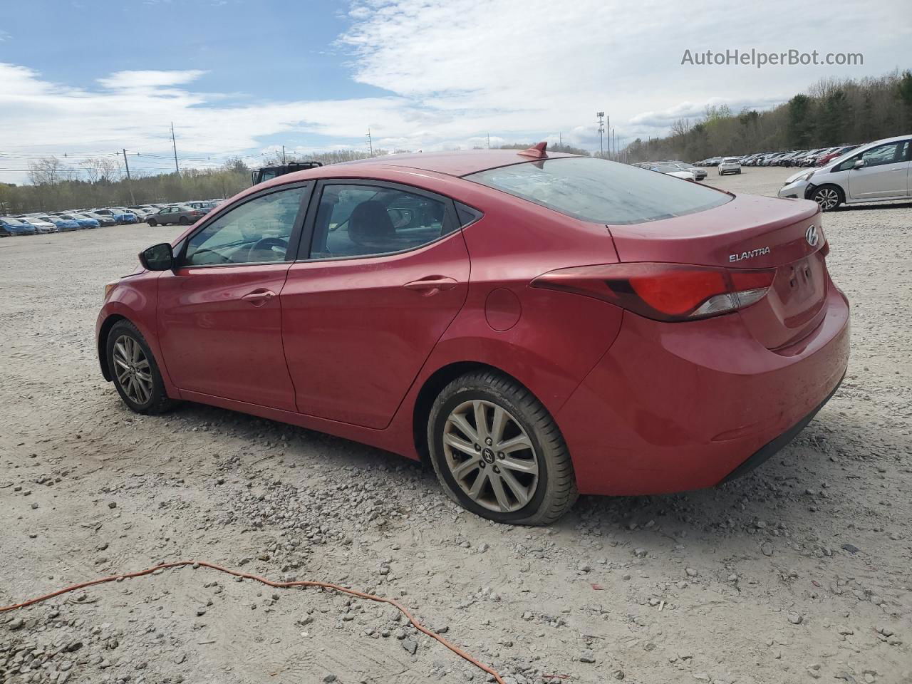 2015 Hyundai Elantra Se Red vin: KMHDH4AE7FU412814