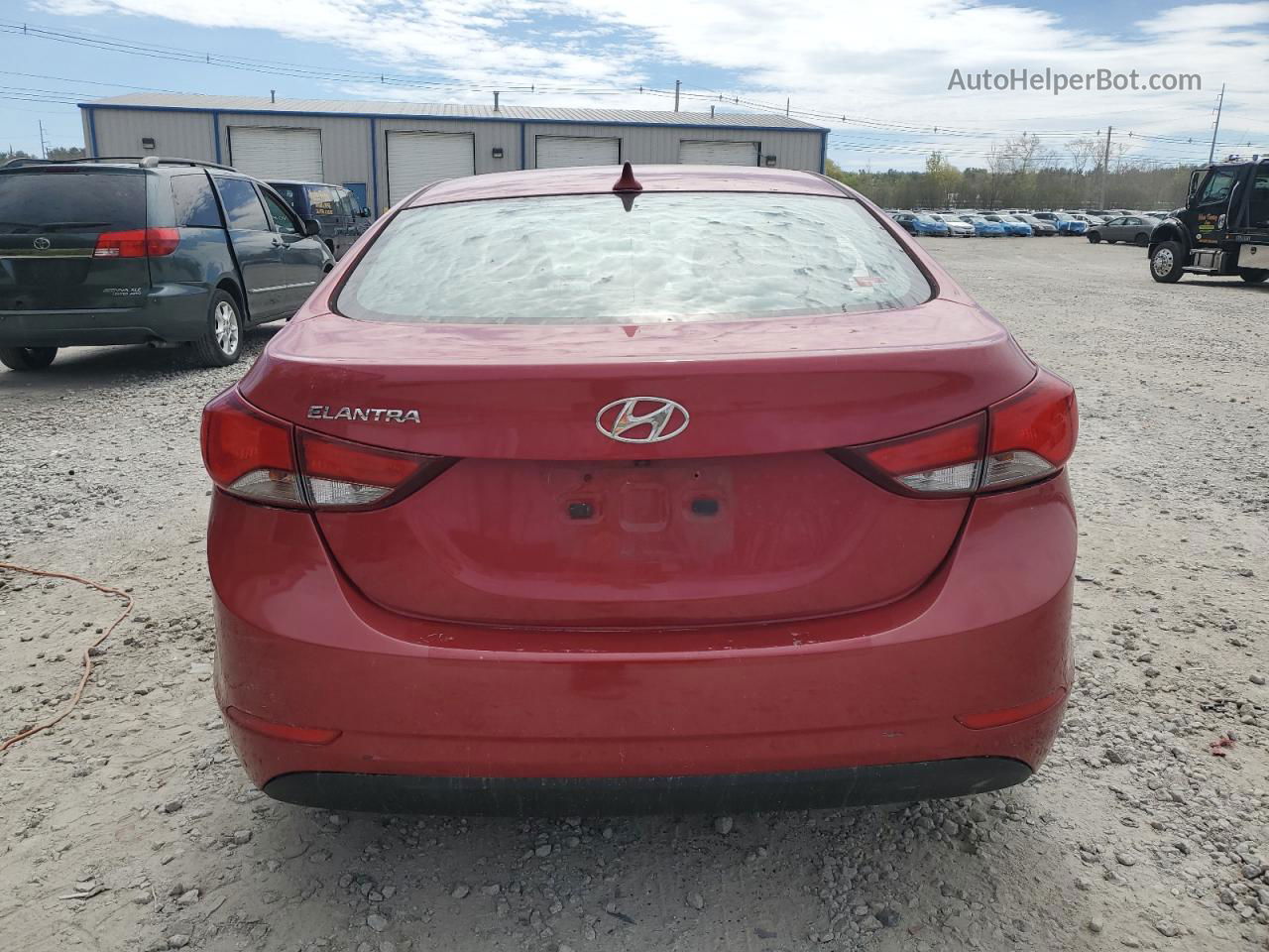 2015 Hyundai Elantra Se Red vin: KMHDH4AE7FU412814