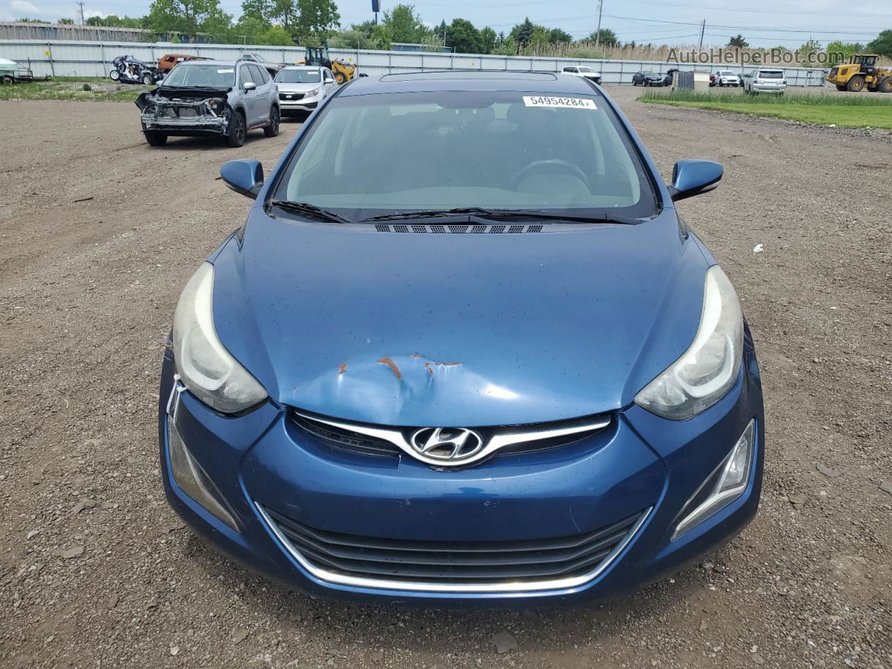 2016 Hyundai Elantra Se Синий vin: KMHDH4AE7GU567638