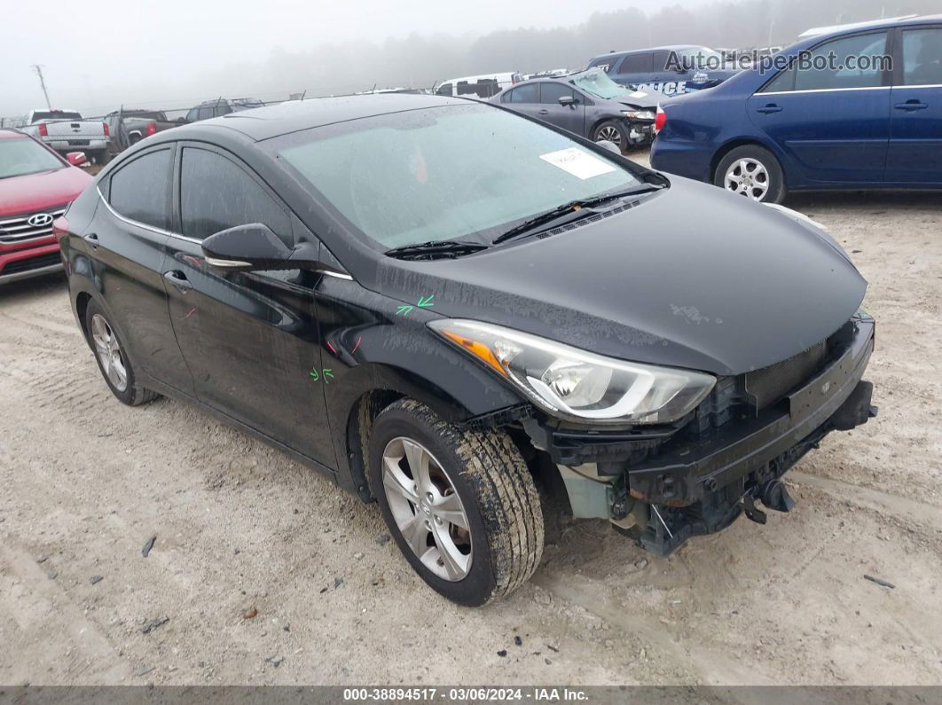 2016 Hyundai Elantra Value Edition Black vin: KMHDH4AE7GU591177