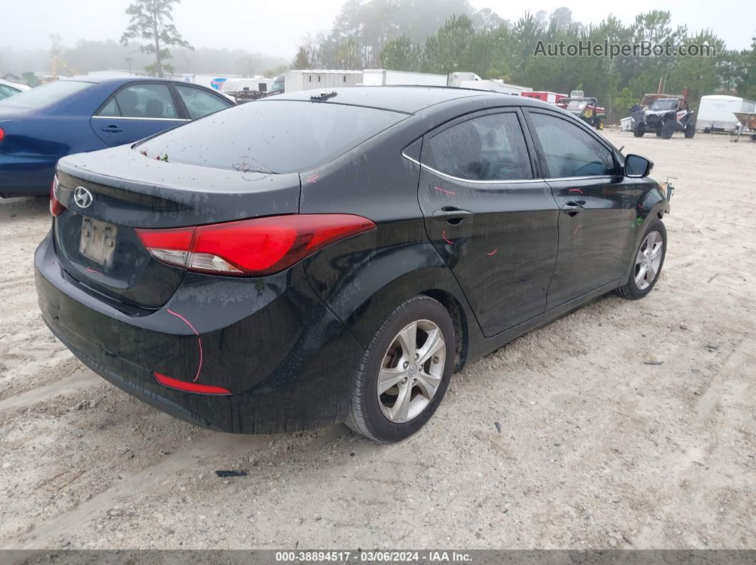 2016 Hyundai Elantra Value Edition Black vin: KMHDH4AE7GU591177