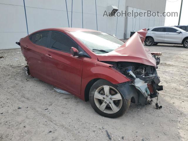 2011 Hyundai Elantra Gls Red vin: KMHDH4AE8BU098813