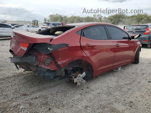 2011 Hyundai Elantra Gls Red vin: KMHDH4AE8BU098813