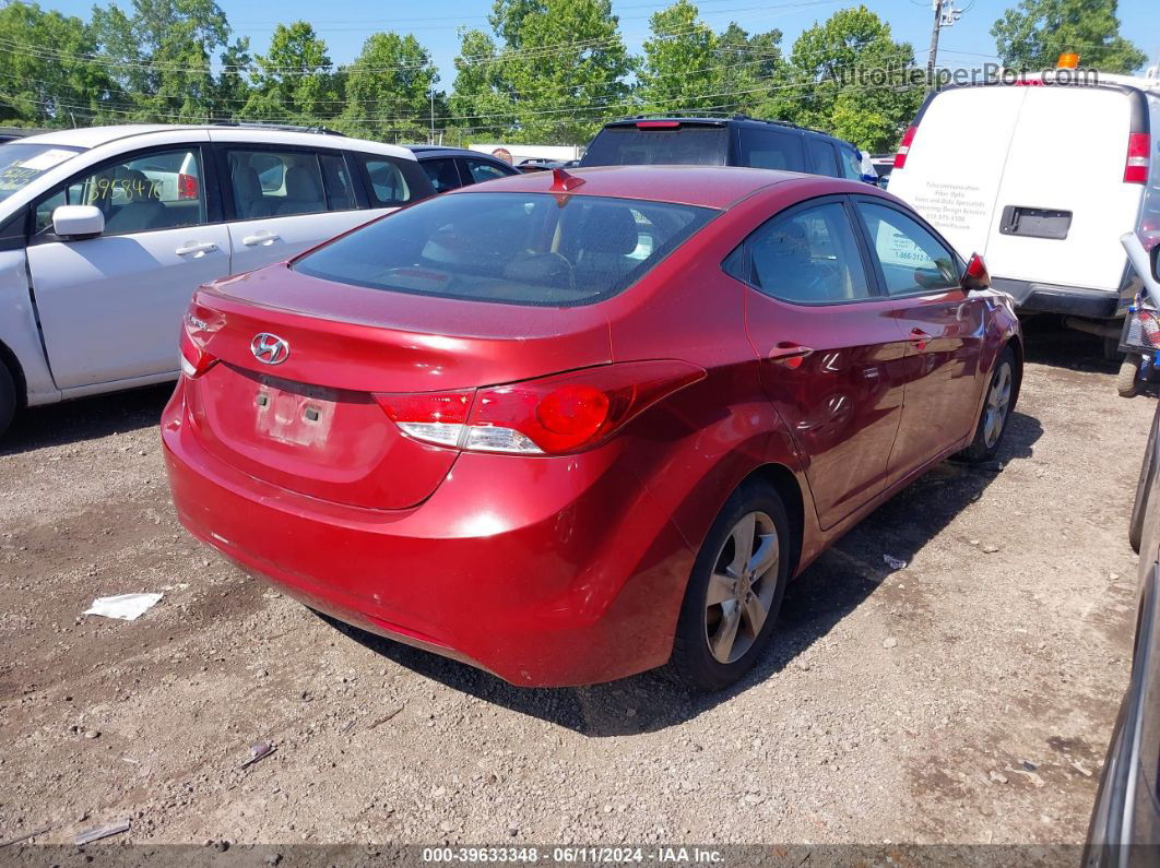 2011 Hyundai Elantra Gls (ulsan Plant) Red vin: KMHDH4AE8BU106781