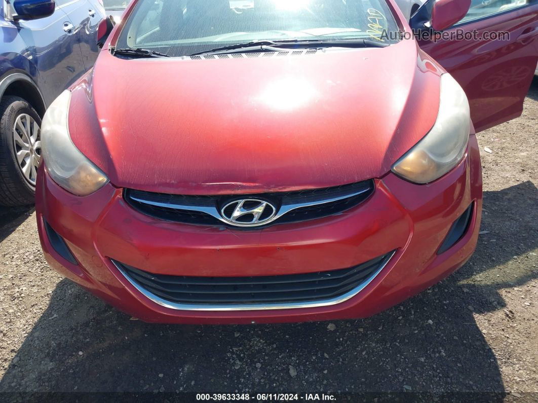 2011 Hyundai Elantra Gls (ulsan Plant) Red vin: KMHDH4AE8BU106781