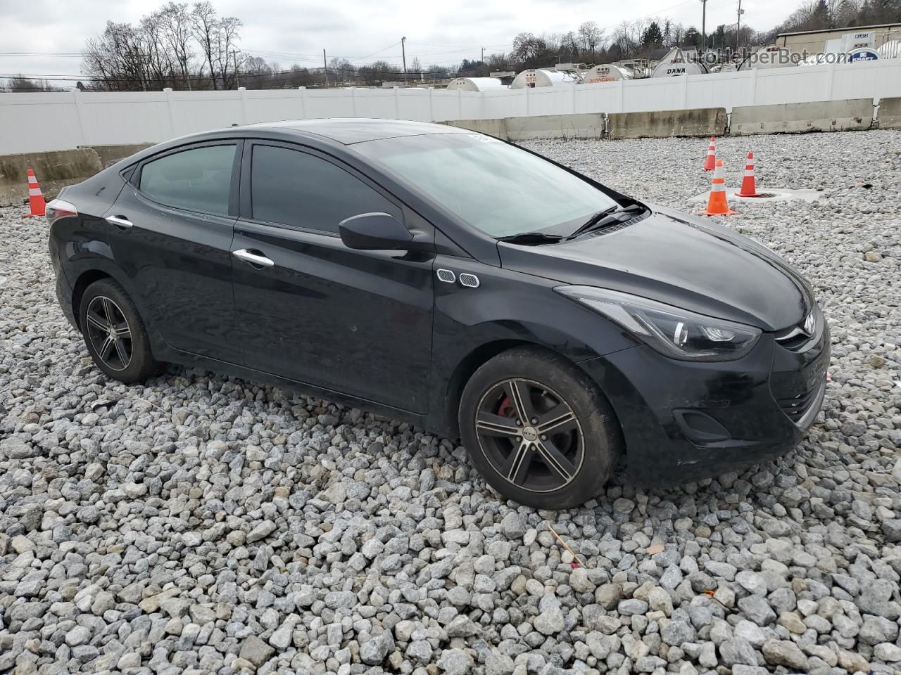 2011 Hyundai Elantra Gls Black vin: KMHDH4AE8BU109325