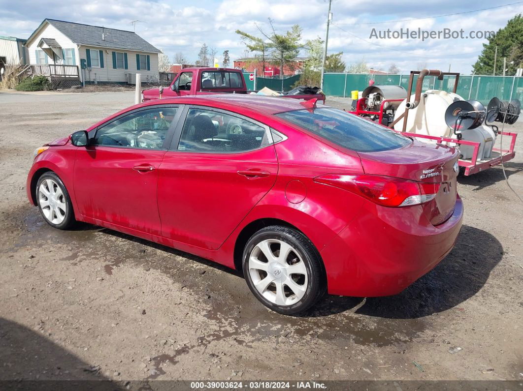 2011 Hyundai Elantra Limited (ulsan Plant) Burgundy vin: KMHDH4AE8BU113035