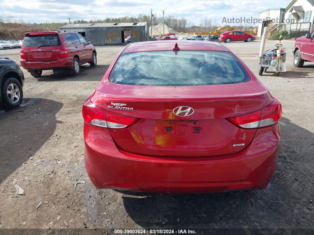 2011 Hyundai Elantra Limited (ulsan Plant) Burgundy vin: KMHDH4AE8BU113035