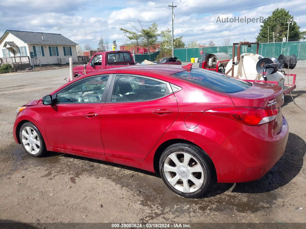 2011 Hyundai Elantra Limited (ulsan Plant) Burgundy vin: KMHDH4AE8BU113035