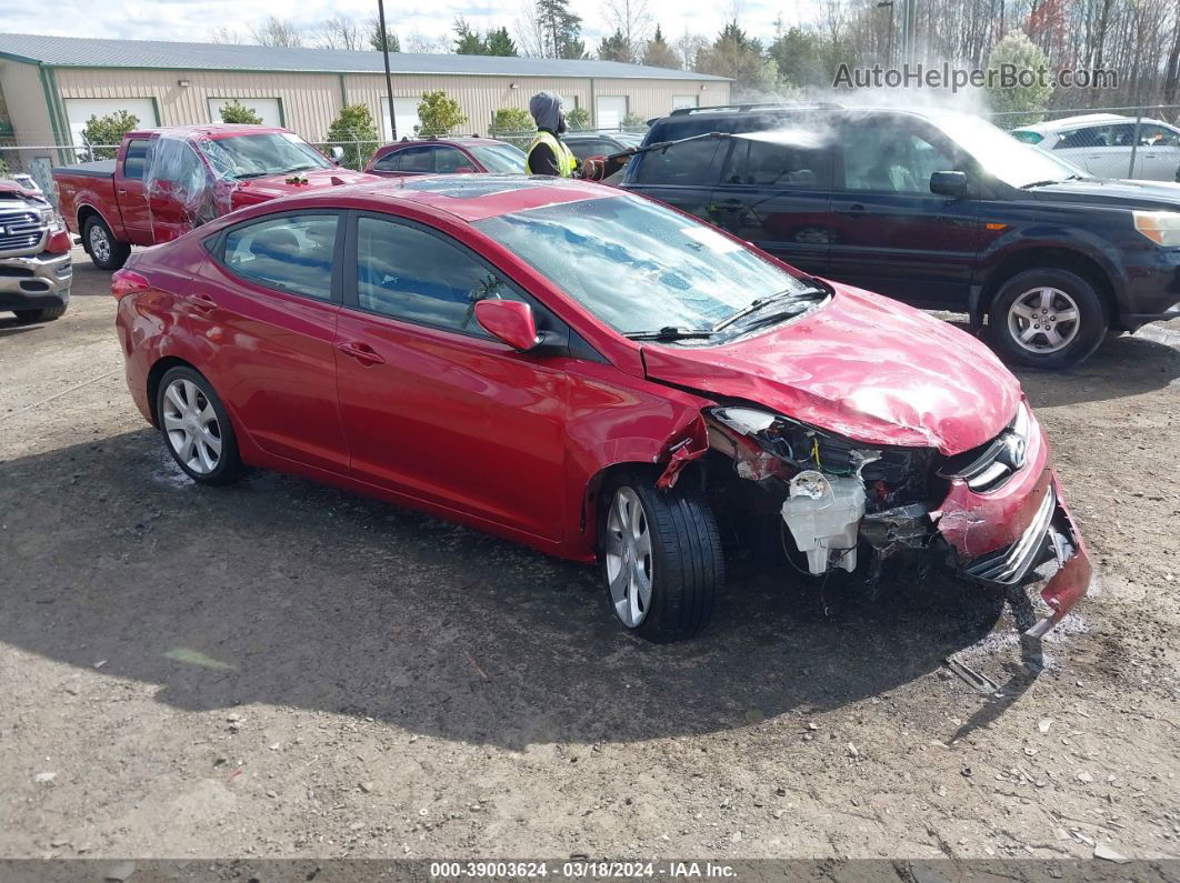 2011 Hyundai Elantra Limited (ulsan Plant) Burgundy vin: KMHDH4AE8BU113035