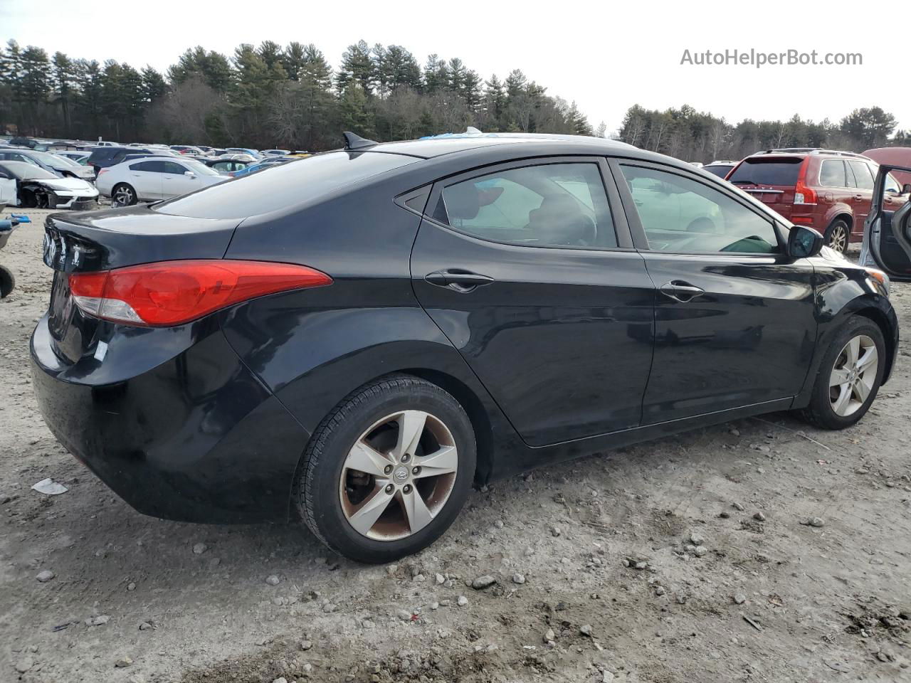 2011 Hyundai Elantra Gls Черный vin: KMHDH4AE8BU126822