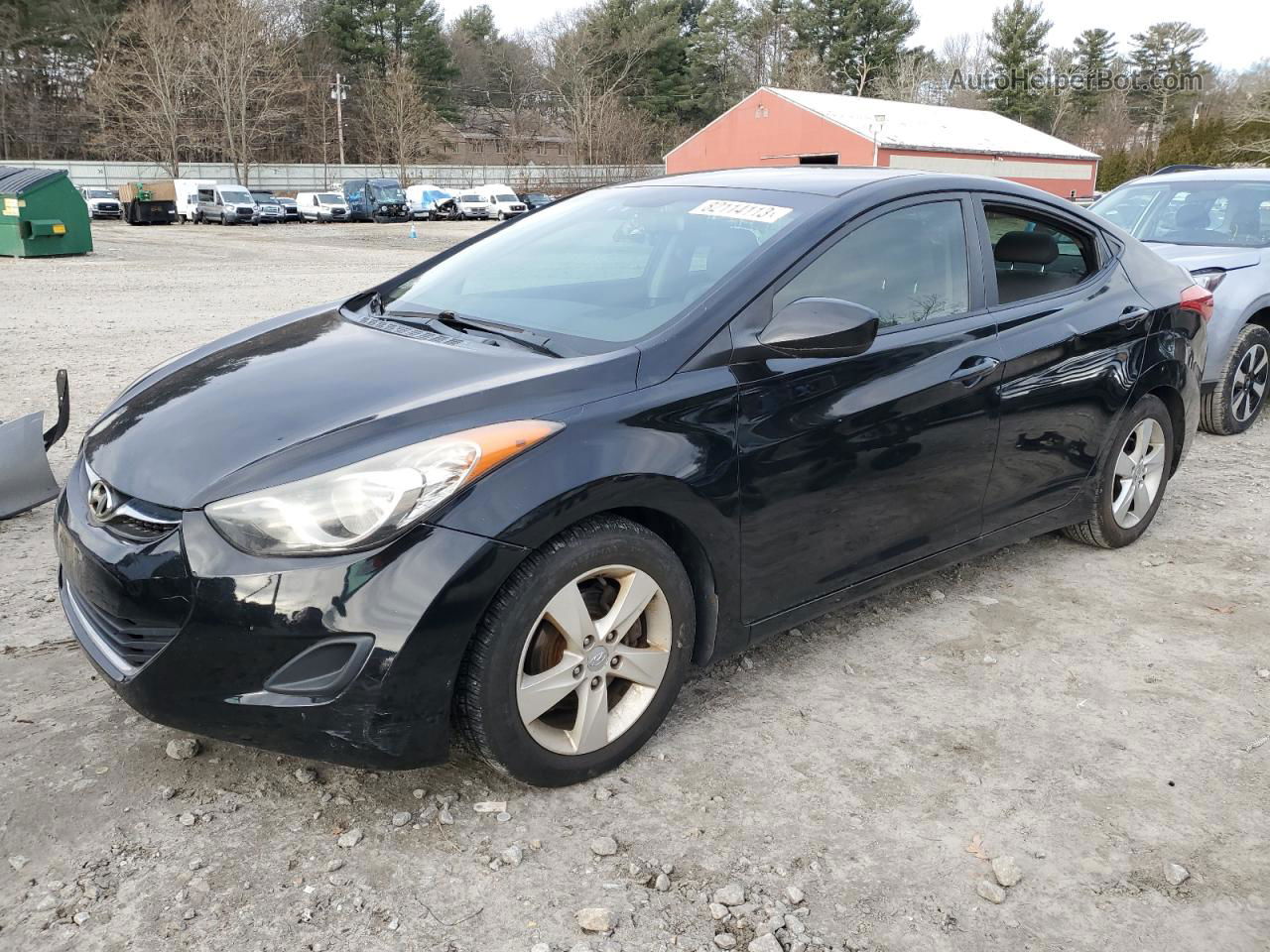 2011 Hyundai Elantra Gls Black vin: KMHDH4AE8BU126822