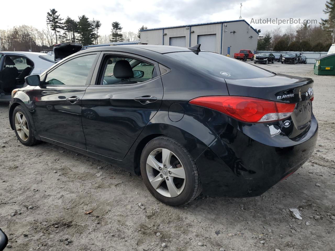 2011 Hyundai Elantra Gls Black vin: KMHDH4AE8BU126822